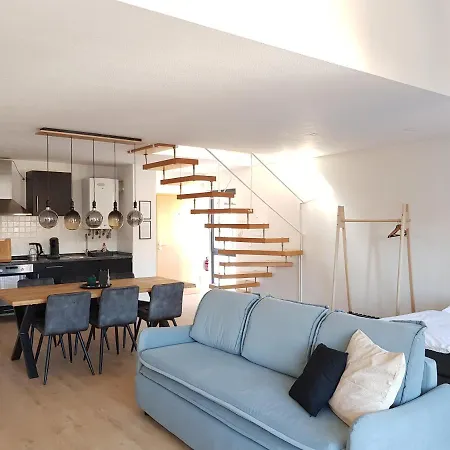 Amao-Green I 90Qm I Penthouse Maisonette Mit Rooftop I City Center I King-Size Betten Lahr  Buitenkant foto